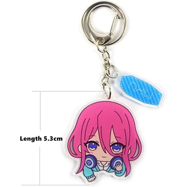 IC The Quintessential Quintuplets akryl nøkkelring nøkkelring