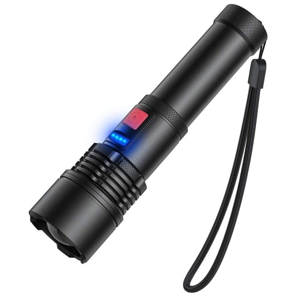 IC NOE LED-lommelygte, USB opladbar med 5 tilstande