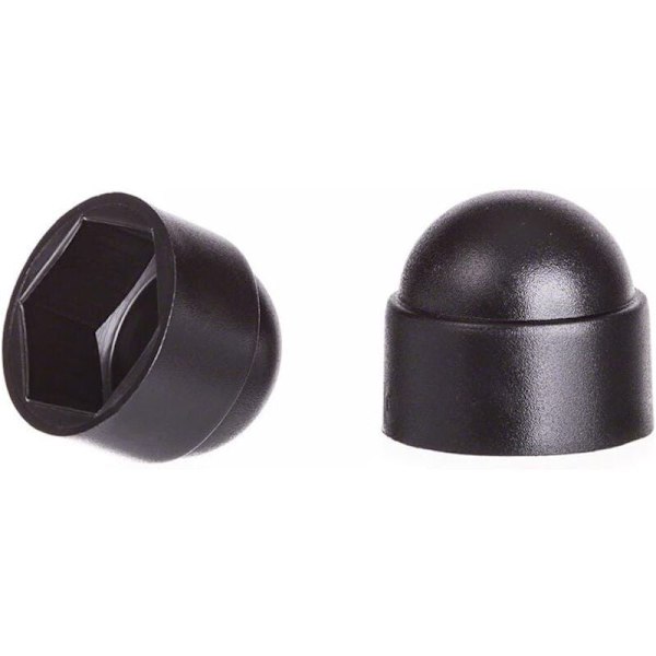 M10 mutterkapslar för 17 mm nyckel Svart 50 st.