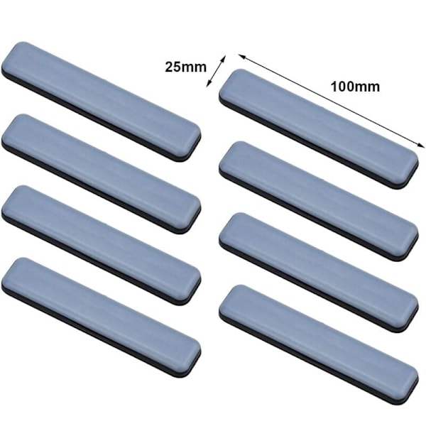 PCS Möbelkuddar, Teflon Skydd för Mattor och Golv, Självhäftande Golvskydd 100x25 mm