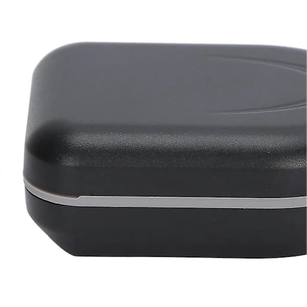 Behind-the-Ear Hearing Aid Case Waterproof Portable Drop Protection Hearing Aid Storage Box Black