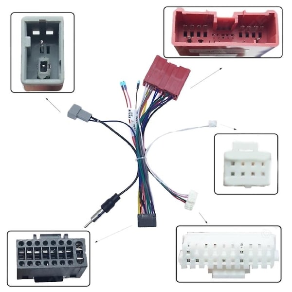 IC Bilstereo 16-polet strømforsyningskabel med Canbus-boks Mazda 3 5 2008-2015