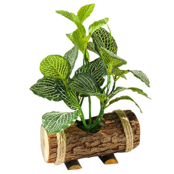 IC Kreativa träkrukor, Simulerade gröna växter, Bonsai, Heminredning, Små prydnader, Simulerade växter, Sidentryckta blad