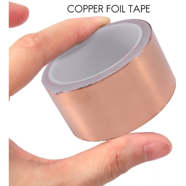 50mmx10M Kopparfolierulle Självhäftande