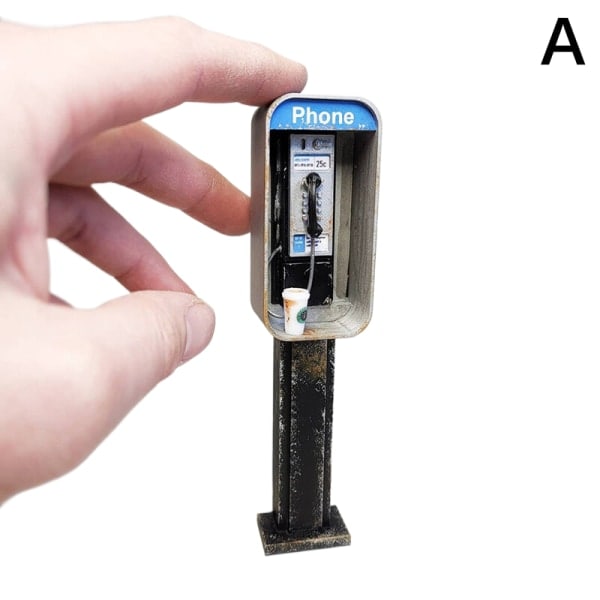 IC Miniatyrtelefonautomat i skala 1:12 A