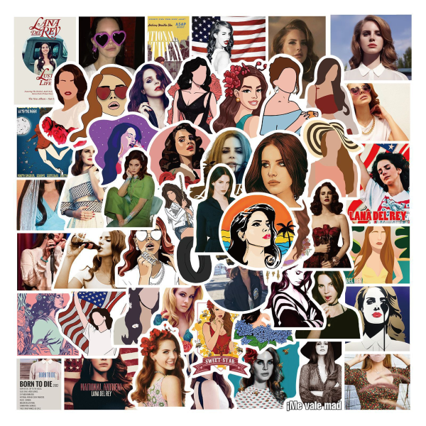 IC 50 stk Sångerske Lana Del Rey Graffiti Klistermærker