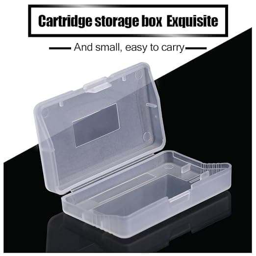 Transparentt spelkassettsfodral för Nintendo Game Boy Advance GBA, hållbart dammtätt skydd i ABS för spelkort