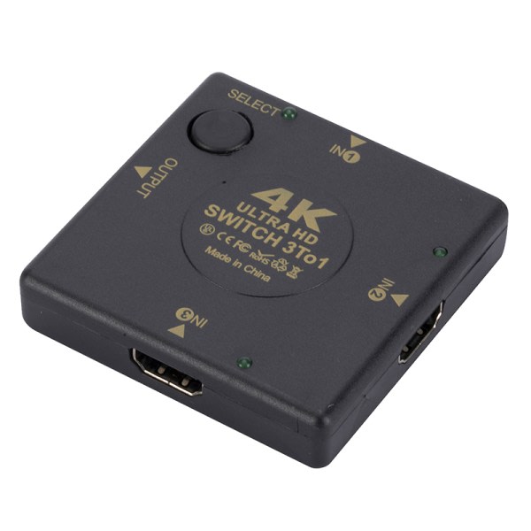 4K HDMI-växlare 3 In 1 Ut Kvm eller Extraktor