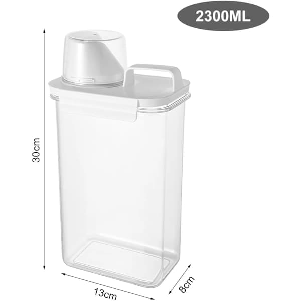 2300ML Vaskemiddelbeholder, Vaskemiddeldispenser Flytende Vaskemiddel