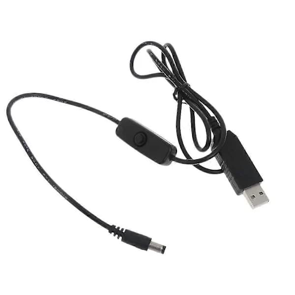 BBQ Luftblæser med luftkanal USB-drevet Lav støj til grill ryger camping sort 97x97x33mm