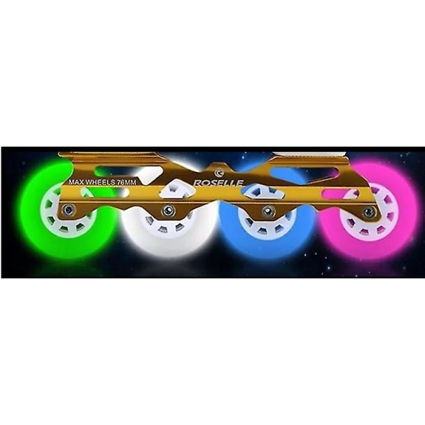 IC 4st Flash Inline Skate Wheels 90a Led Lighting Skating Wheels