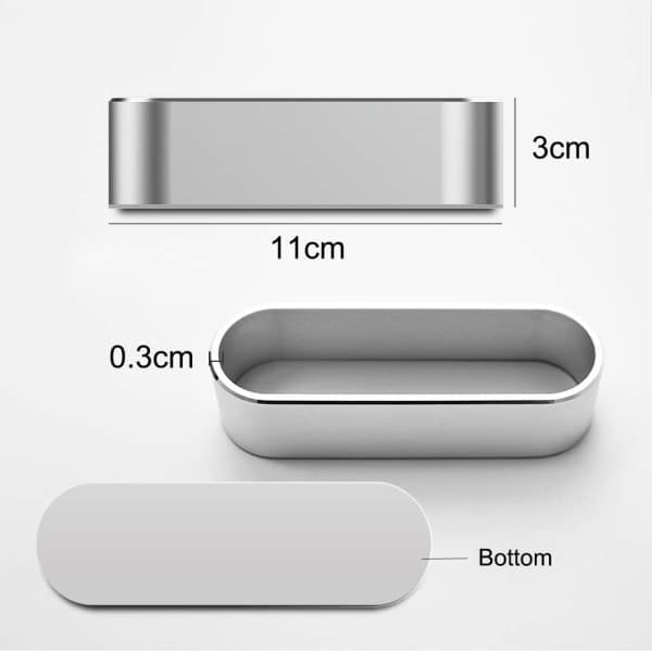 IC Metall-aluminium Visitkortsholder, Kontor Visitkort Display