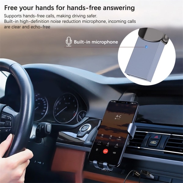 Bluetooth Aux -sovitin USB:stä 3,5 mm:n liitäntään Auto ja Bluetooth 1st