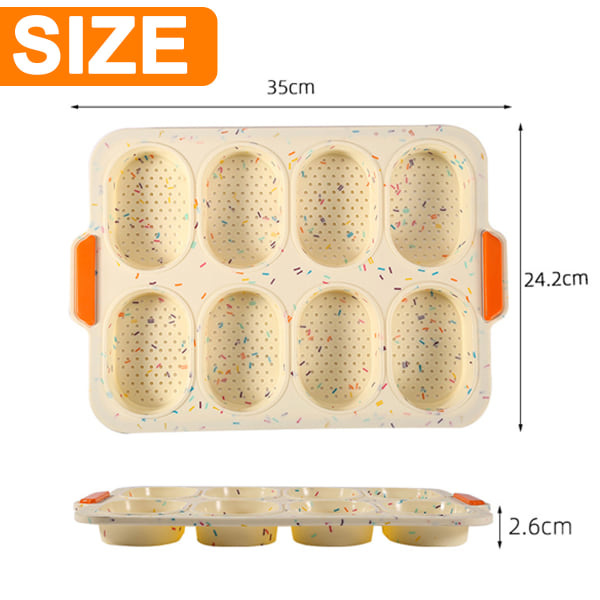 Sæt med 2 Silikon Baguetteforme, Non-Stick