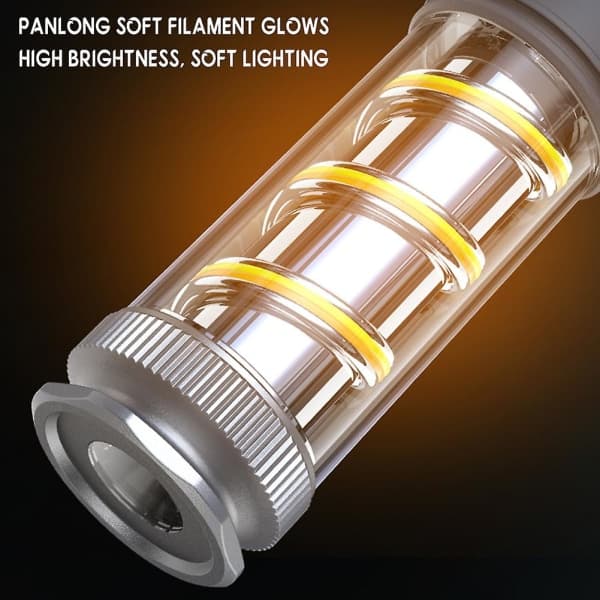 Udendørs multifunktionel campinglampe belysning lommelygte atmosfære lampe sort