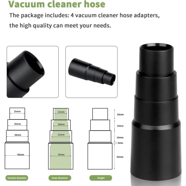 IC Vakuumslange Adapter, 4 stk Vakuumslangeforbindelse Vakuumreducer