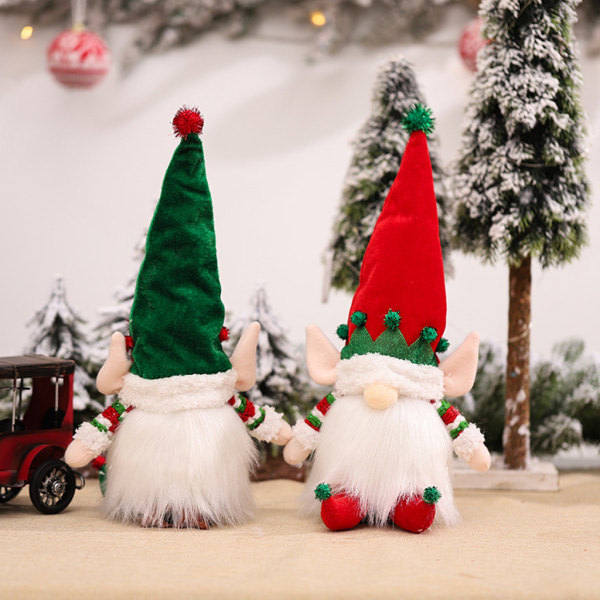 IC Jul Ansiktslös Nuken Ornamentti Joulupukki Tonttu Nuken Lahjoille Punainen Hattu