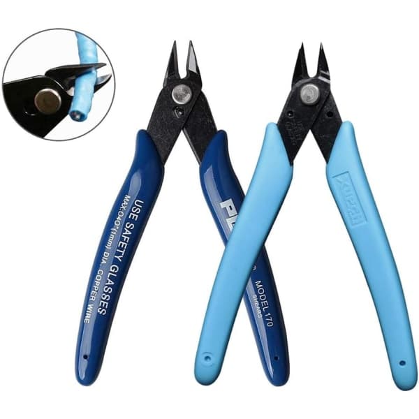 IC Sidoklippare, precisionsklipptång Sidosaxar Elkabel/smyckereparationsskärverktyg (2-pack)