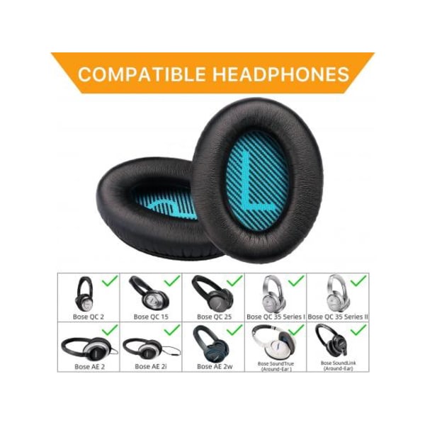 IC Erstatningsøreputer for Bose Quietcomfort 25