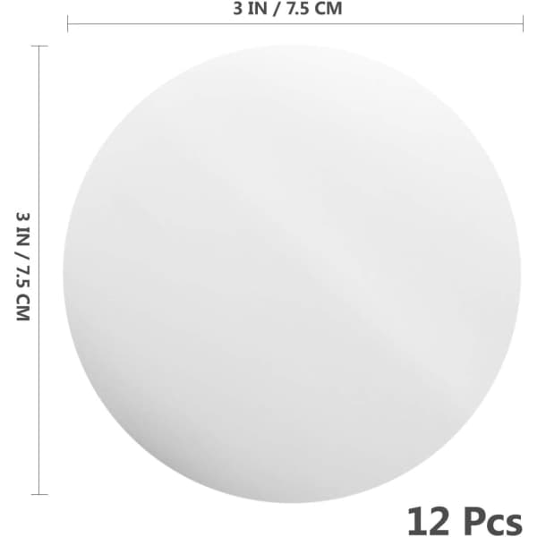 12 kpl alumiinifoliota pyöreä viinin valutuslevy PET