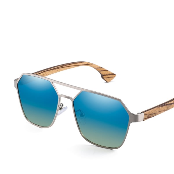 IC Herrsolglasögon Premium Al-Mg Alloy Pilot Polarisoitu UV400 Spring Gångjärn Solglasögon för män kvinnor