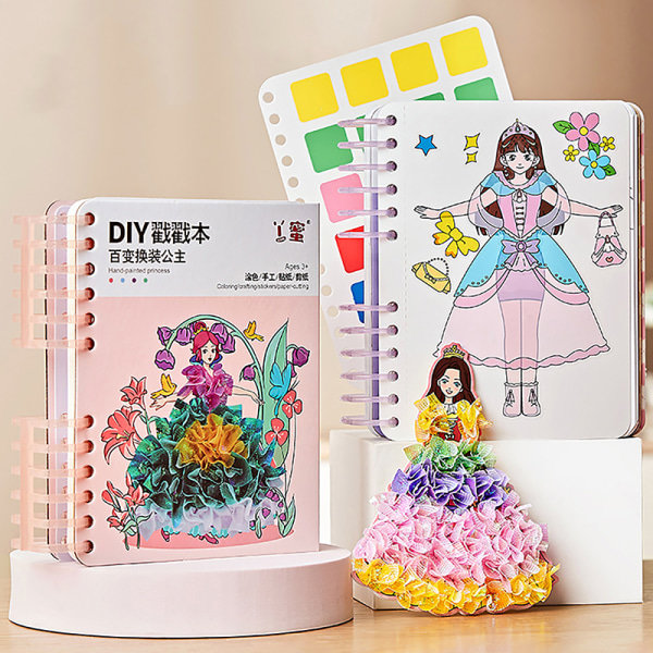 IC Fantasy håndmalet rolig legetøj DIY Poke Painting Prinsesse Punctur Lilla