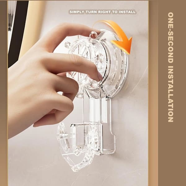 Suction Cup Hook 2 pcs Anchor Wall Storage Suction Cup Hook Reusable Heavy Duty Vacuum Suction Cup Hook Wall Mounted Heavy Duty Suction Cup Hooks Transparent Transparent