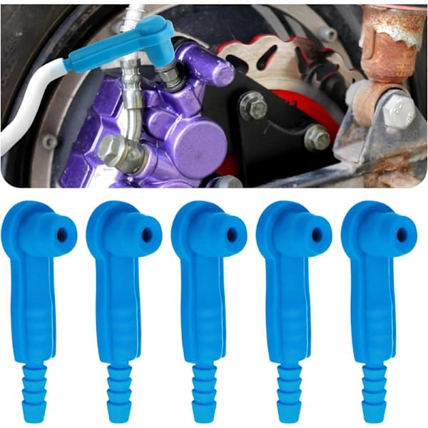 5-pack bromsluftningsadapterkit vakuumpumpanslutningar för snabb bromsvätskekanal