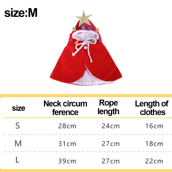 Joulupukkihattu kissalle, Kitty shape2 M