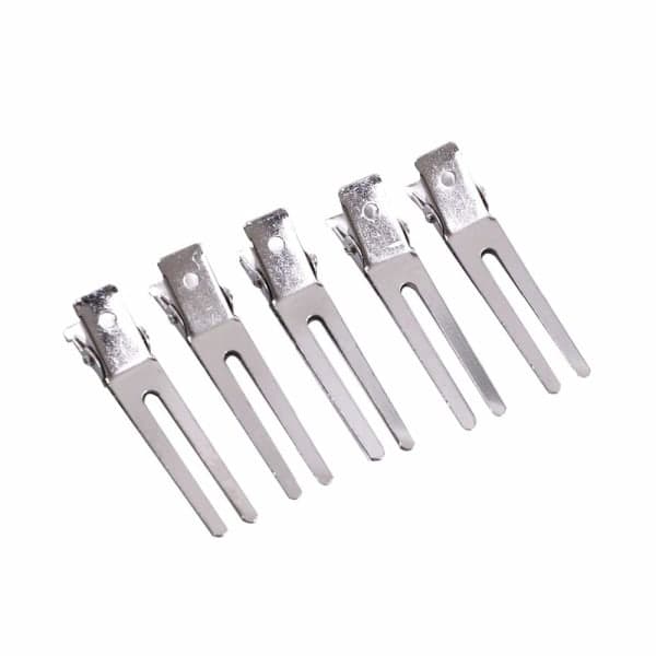 IC 50 stk Dobbel Hårklipp Curl Clips 1,75 Tommer Metall Allig