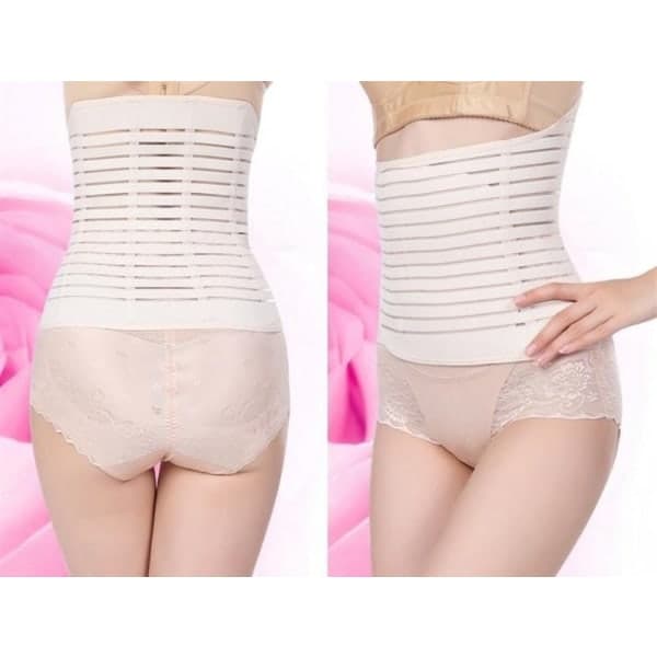 Effektiv Mavebælte efter Fødsel & Graviditet - Nude Beige one size