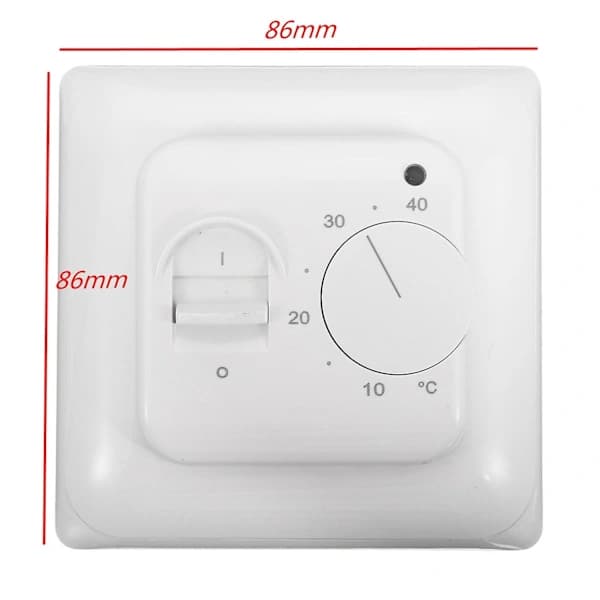 230V 16A Mekanisk Golvvärmetermostat Temperaturregleringsbrytare med Golvsensor