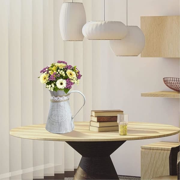 Blomkanna Bondgård Shabby Chic Dekorativ Vas Lantlig Stil