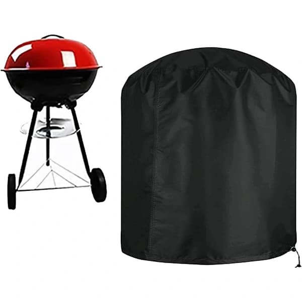 BBQ Grillovertræk 210D Polyester Vandtæt UV-resistent Støvtæt til Udendørs Griller med Opbevaringspose 70 x 70 cm