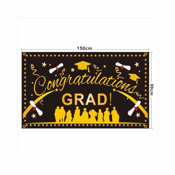 IG Graduation Party Dekorationer Grattis Graduation Banner style 5