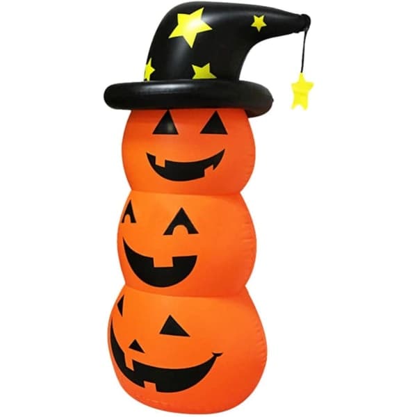 IC Creative Halloween Uppblåsbar Pumpa Dekoration Pumpa Stack Spel