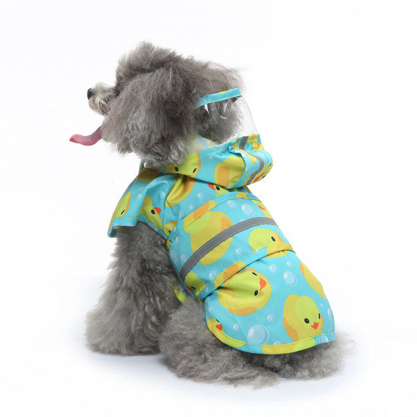 IC Hund regnrock reflekterande hundkläder regnrock poncho XL