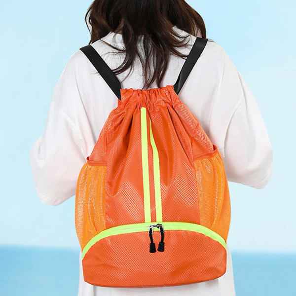 IC Dragsko Ryggsekk Treningsbag String Sack Pack Vesker blå