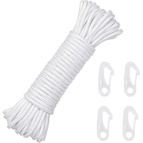 15m 6mm Nylon Flagglina Flaggstångslina Rep för Flaggor BY