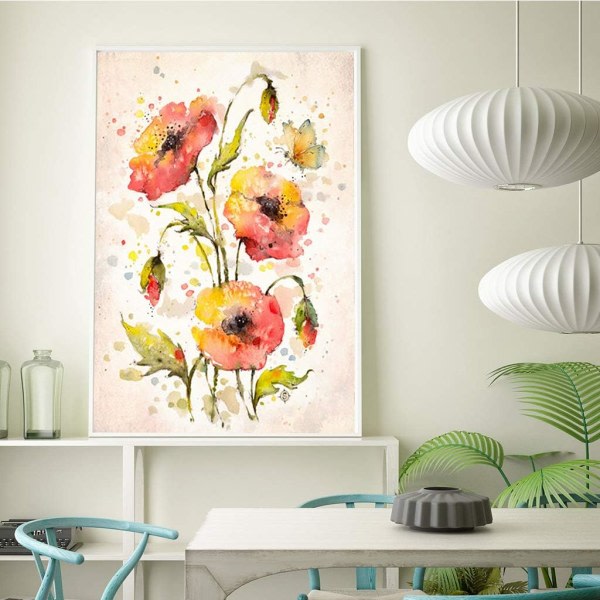 IC 5D DIY Maleri efter tal Kit Smukke Blomster Krystal Strass til Voksne Broderi Kunst Korssting How Tos Vægdækning Soveværelse Stue 30 x 40c