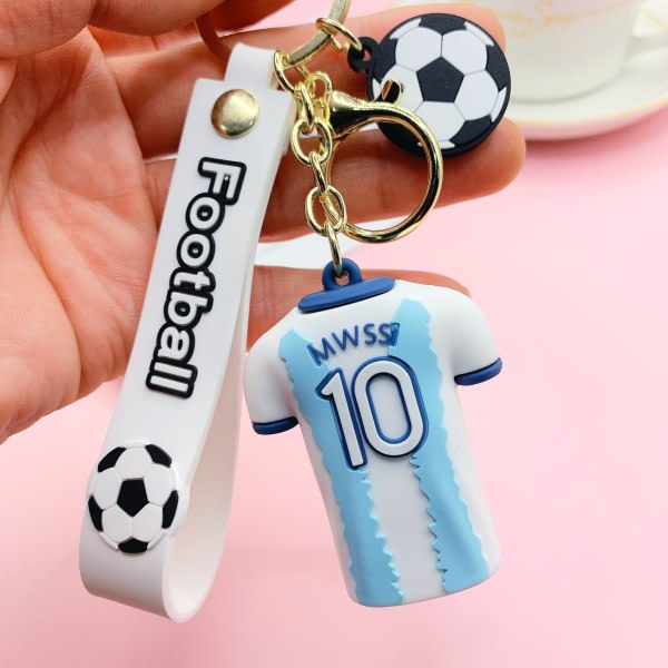 Charm nyckelring plånbok Argentina Lionel Messi Cristiano Ronal IC