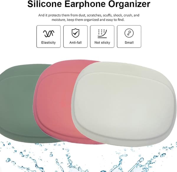 Förvaringsväska - Förvaringslåda - datakablar - 3 - delar - Väska - Bluetooth - headset - Silikonväska - Kabelorganisatör