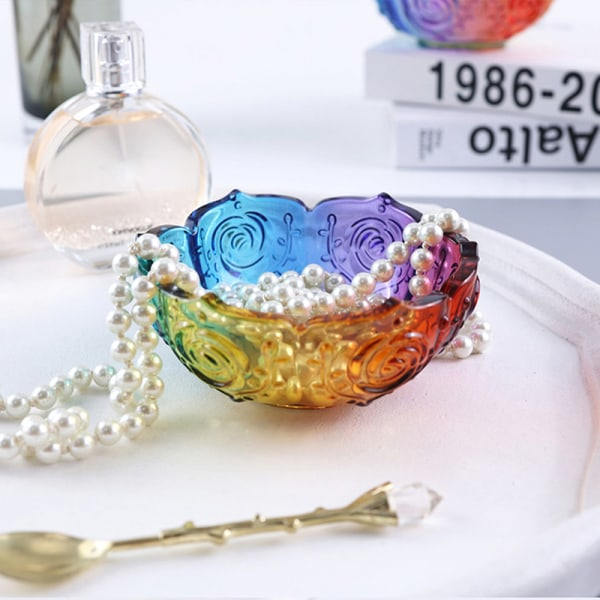 IC 1st Rose Förvaringsskål Form DIY Blommönster Förvaringsskål Mirr