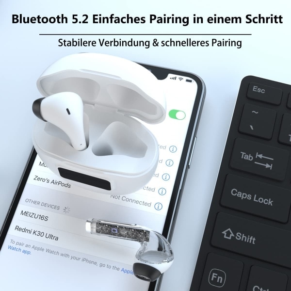 IC CNE Trådlösa hörlurar stereo bluetooth headset