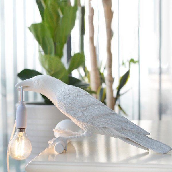 IC Bordlamper Soveværelse Resin Crow Skrivebordslampe Senglampe Lysvæg
