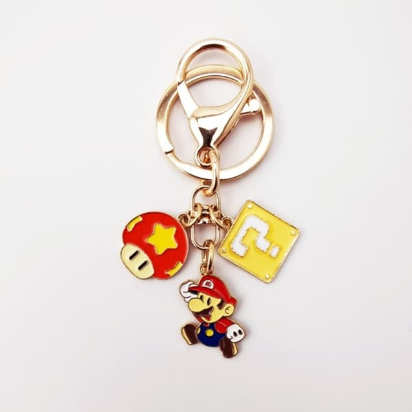 Super Mario Nyckelring Mario Smycken 2-pack