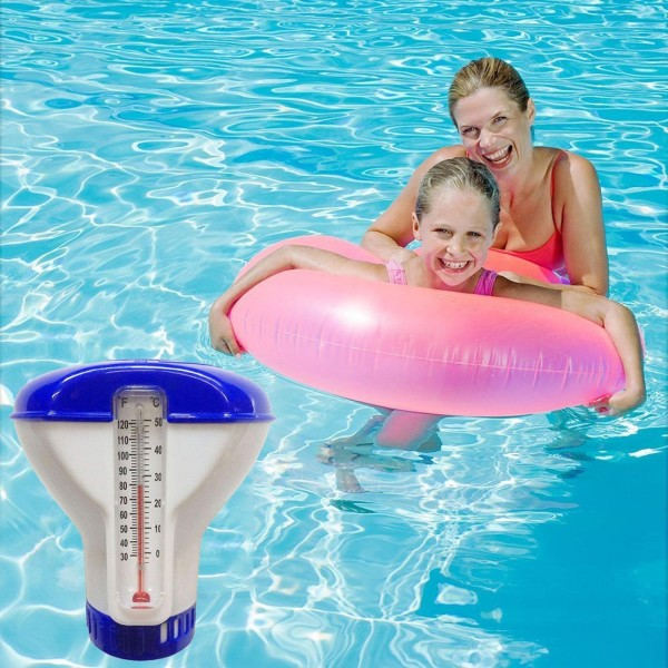 IC Klorflottor, poolklorspreder med termometer, svømning