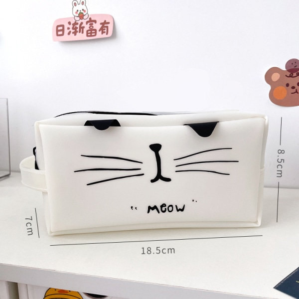 IC e Cat Case Kosmetikväska Kvinnor Resetvättpåse Kvinnlig Bad Kosmetika Sminkväska Tote Style Toalettväska Namn: Dragkedja