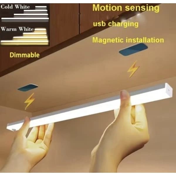 [USB Rechargeable LED Lamp] Wireless Motion Sensor Light | Three-Tone Lighting