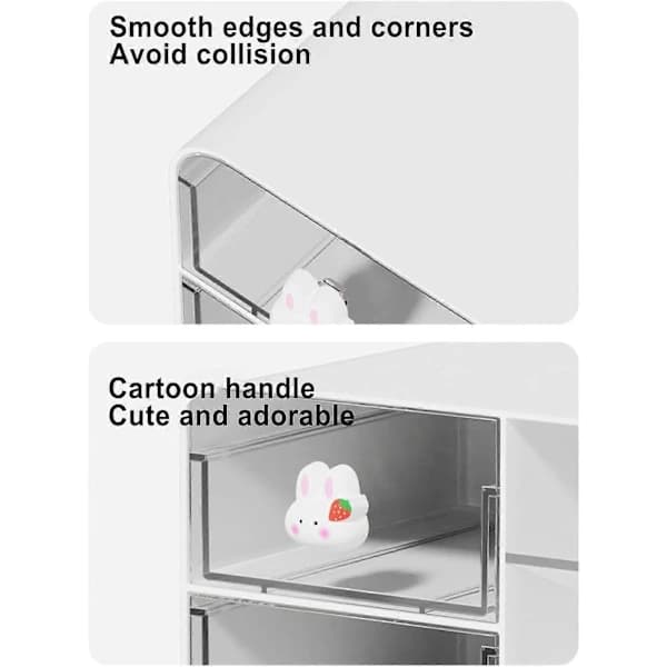 Cute Desk Organizer | Transparent Desk Accessories | Table Organizer Shelf, Home